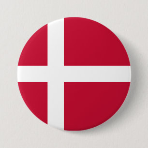 Badge Rond 7,6 Cm Drapeau danois