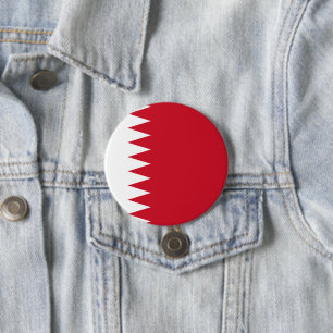 Badge Rond 7,6 Cm Drapeau de Bahreïn