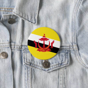 Badge Rond 7,6 Cm Drapeau de Brunei