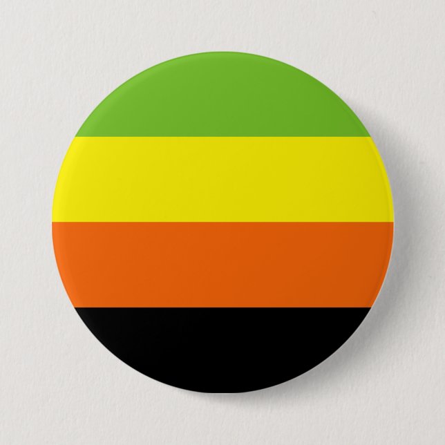 Badge Rond 7,6 Cm Drapeau de fierté aromantique (Devant)