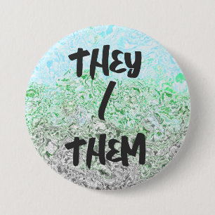 Badge Rond 7,6 Cm Drapeau de Fierté Autoromantique Trippy Boho Groov