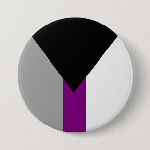 Badge Rond 7,6 Cm Drapeau de fierté demisexuel