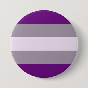 Badge Rond 7,6 Cm Drapeau de fierté grise sexuelle