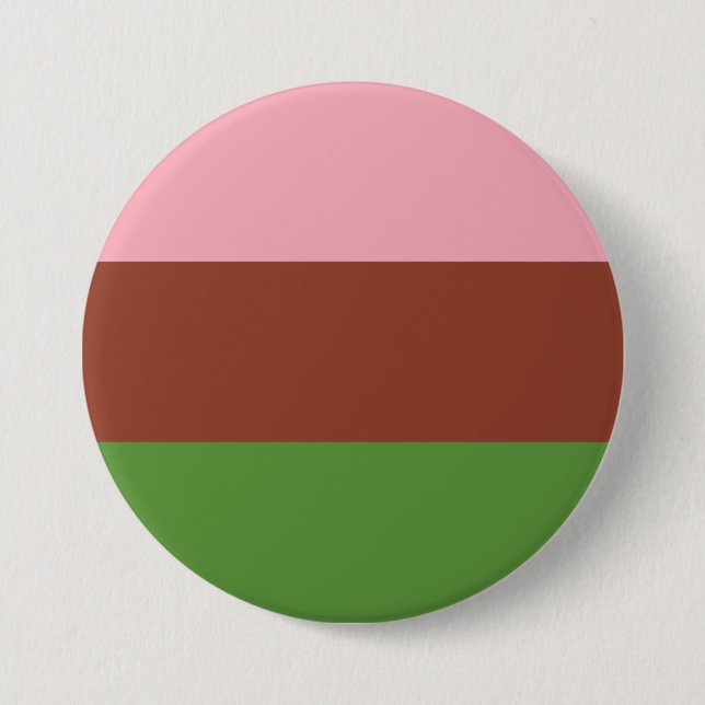 Badge Rond 7,6 Cm Drapeau de fierté gynosexuelle (Devant)