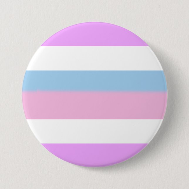 Badge Rond 7,6 Cm Drapeau de fierté intersexe (Devant)