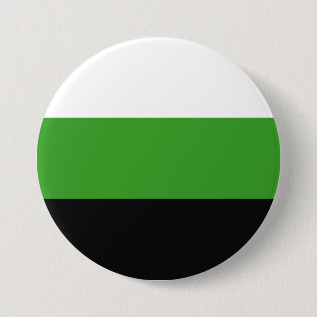 Badge Rond 7,6 Cm Drapeau de fierté Neutrois (Devant)