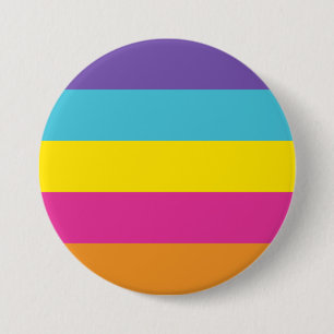 Badge Rond 7,6 Cm Drapeau de fierté non binaire de genre
