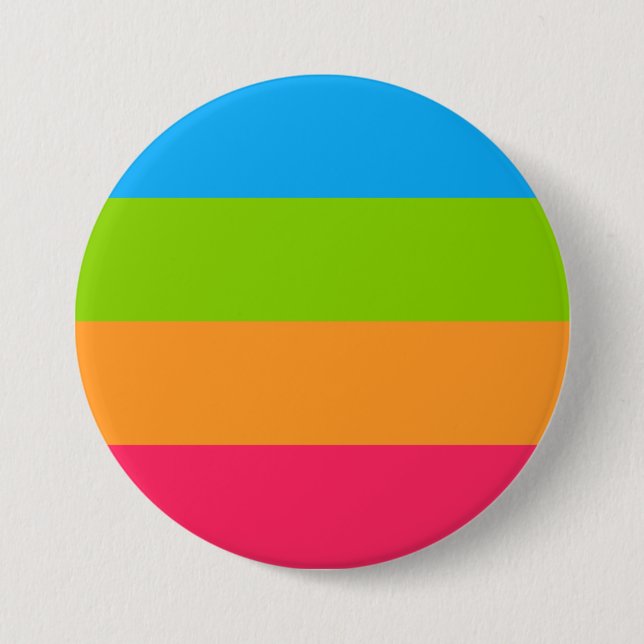 Badge Rond 7,6 Cm Drapeau de fierté Panoromantique (Devant)