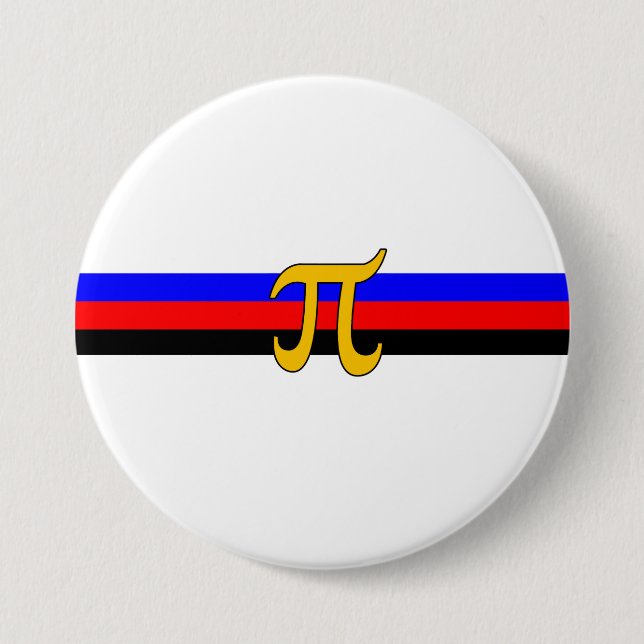 Badge Rond 7,6 Cm Drapeau de fierté polyamoureuse (Devant)