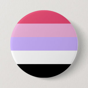 Badge Rond 7,6 Cm Drapeau de fierté Reciprosexuel