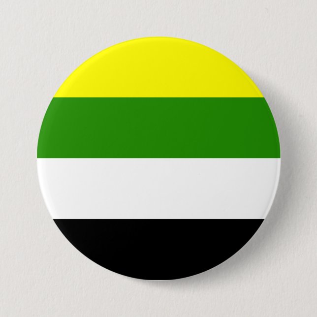 Badge Rond 7,6 Cm Drapeau de fierté skoliosexuel (Devant)