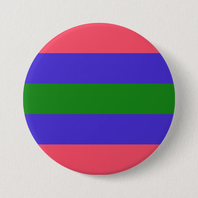 Badge Rond 7,6 Cm Drapeau de fierté trigender (Devant)