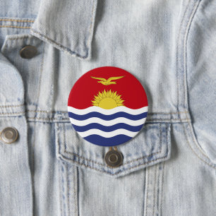 Badge Rond 7,6 Cm Drapeau de Kiribati