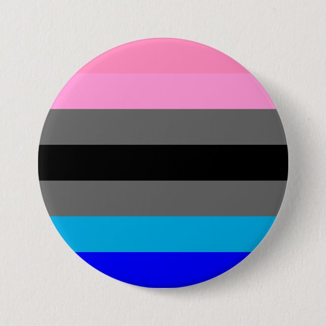 Badge Rond 7,6 Cm Drapeau de la fierté Ambonec (Devant)