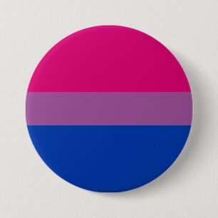 Badge Rond 7,6 Cm Drapeau de la fierté bisexuelle