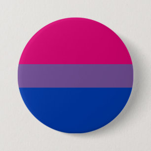 Badge Rond 7,6 Cm Drapeau de la fierté bisexuelle