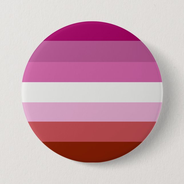 Badge Rond 7,6 Cm Drapeau de la fierté lesbienne (Devant)