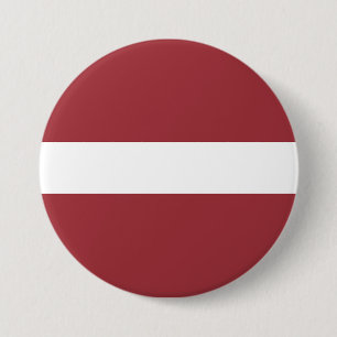 Badge Rond 7,6 Cm Drapeau de la Lettonie