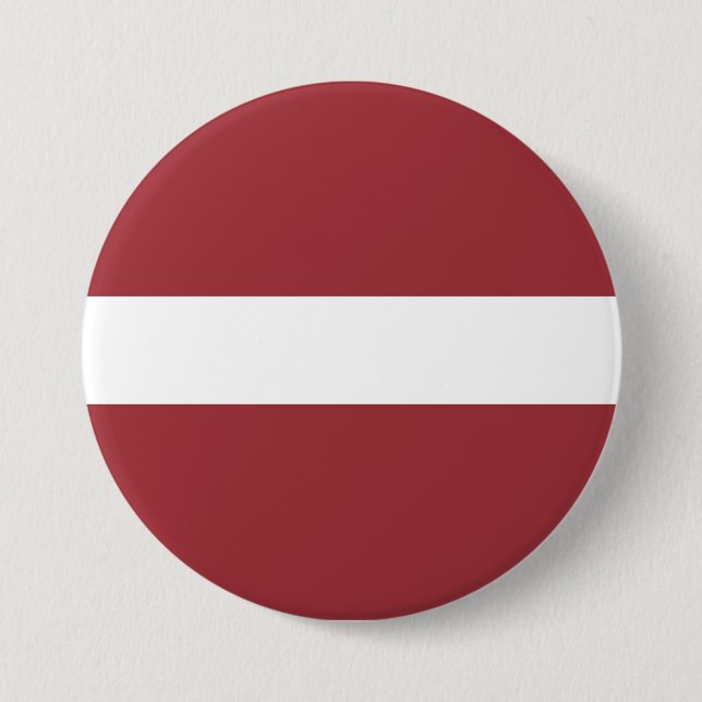 Badge Rond 7,6 Cm Drapeau de la Lettonie (Devant)