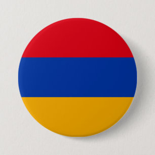 Badge Rond 7,6 Cm Drapeau de l'Arménie