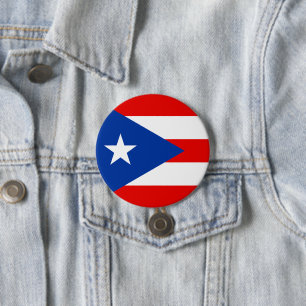Badge Rond 7,6 Cm drapeau de Porto Rico