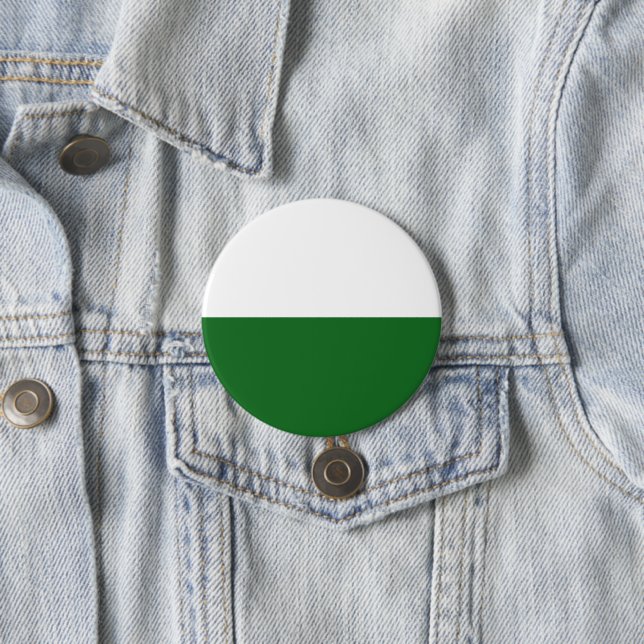 Badge Rond 7,6 Cm Drapeau de Saxe (État allemand) (En situation)