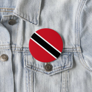 Badge Rond 7,6 Cm Drapeau de Trinité-et-Tobago