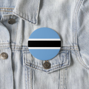 Badge Rond 7,6 Cm Drapeau du Botswana