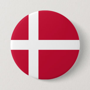 Badge Rond 7,6 Cm Drapeau du Danemark
