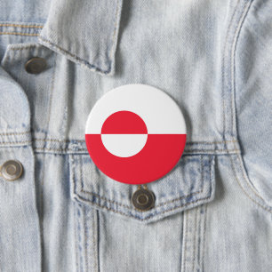 Badge Rond 7,6 Cm Drapeau du Groenland