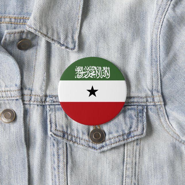 Badge Rond 7,6 Cm Drapeau du Somaliland (En situation)