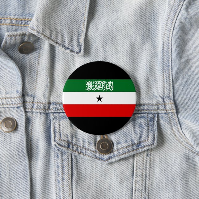 Badge Rond 7,6 Cm Drapeau du Somaliland (En situation)