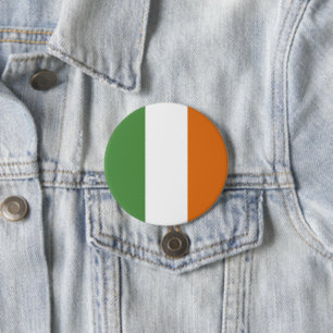 Badge Rond 7,6 Cm Drapeau irlandais