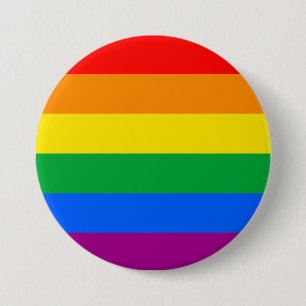 Badge Rond 7,6 Cm Drapeau LGBT Pride / Drapeau Rainbow
