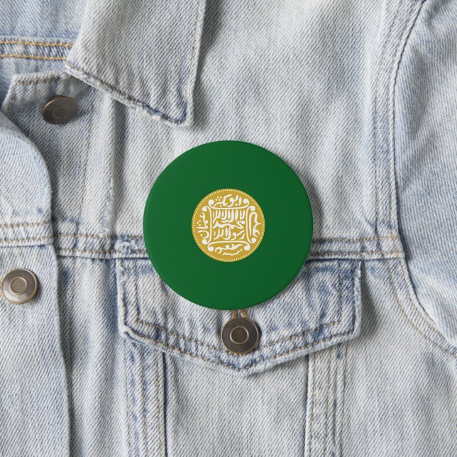 Badge Rond 7,6 Cm Drapeau musulman des Rohingya (En situation)