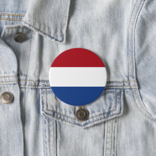 Badge Rond 7,6 Cm Drapeau néerlandais