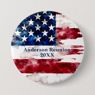 Badge Rond 7,6 Cm Drapeau personnalisé aux couleurs de la réunion de