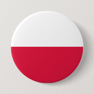 Badge Rond 7,6 Cm Drapeau polonais