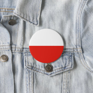 Badge Rond 7,6 Cm Drapeau polonais