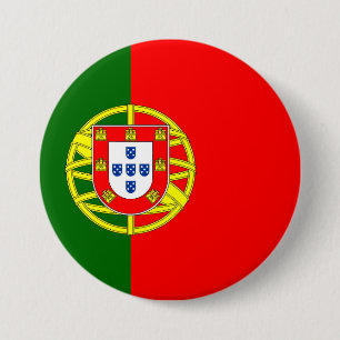 Badge Rond 7,6 Cm Drapeau Portugal
