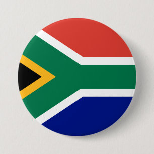 Badge Rond 7,6 Cm Drapeau sud-africain