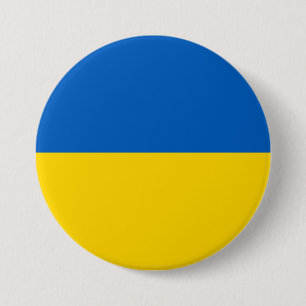 Badge Rond 7,6 Cm Drapeau ukrainien