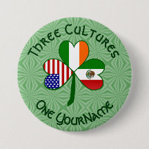 Drapeaux mexicains irlandais américains Shamrock P