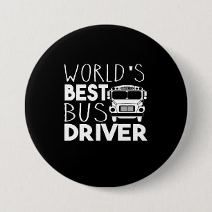 Badge Rond 7,6 Cm Driver du Meilleur Bus