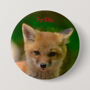 Badge Rond 7,6 Cm Droits des animaux bouton, mises à mort de