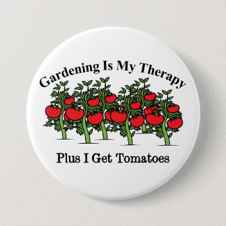 Badge Rond 7,6 Cm Drôle Jardinage Est Mon Thérapie