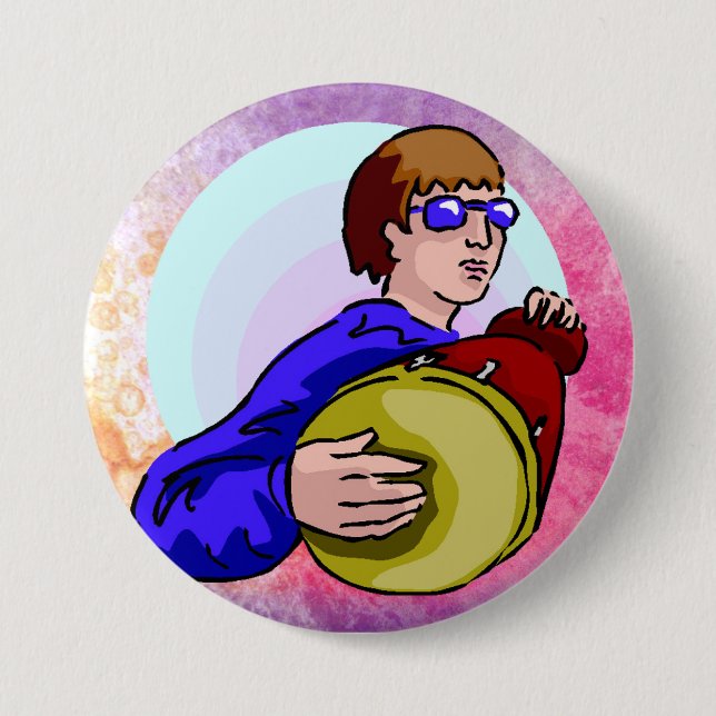 Badge Rond 7,6 Cm Drumer boy (Devant)