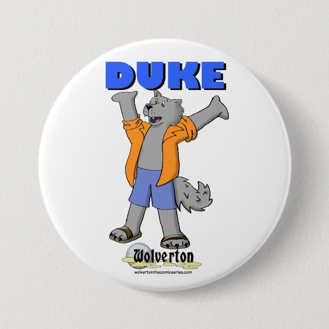 Badge Rond 7,6 Cm Duc Button (Devant)