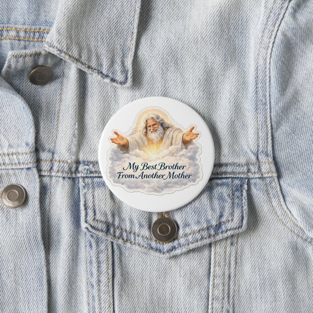 Badge Rond 7,6 Cm D'une autre mère céleste épinglée (En situation)