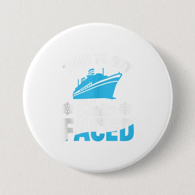 Badge Rond 7,6 Cm Durée De La Croisière Facile À Livrer (Devant)